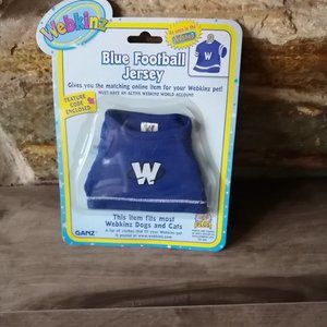 Webkinz Blue Football Jersey